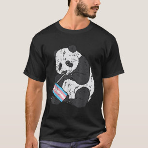 Camiseta Panda Bear Transgender Flag Trans Pria LGBT Anima