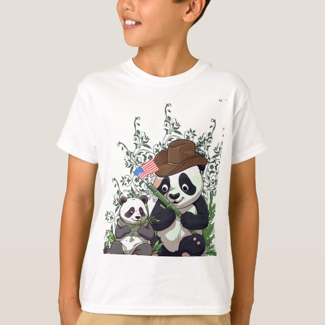 Camiseta Panda Bear USA (Frente)