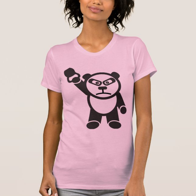 Camiseta Panda Bonita - Kettle Bell Snatch - Bamboo Strong (Frente)