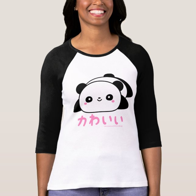 Camiseta Panda (bonito) de Kawaii (Frente)