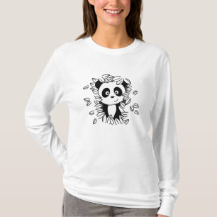 Camiseta Panda Bons Animais Para Crianças Kawaii Pandas