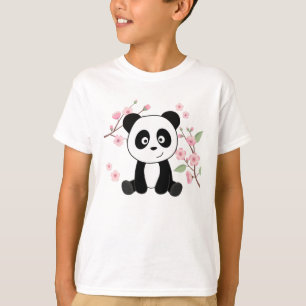 Camiseta Panda Bons Animais Para Crianças Kawaii Pandas