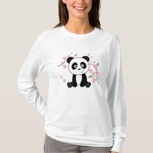 Camiseta Panda Bons Animais Para Crianças Kawaii Pandas