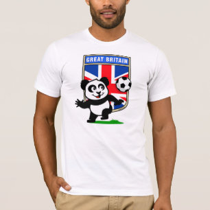 Camiseta Panda britânica do futebol (camisas leves)