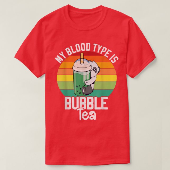 Camiseta Panda Bubble Boba Tea Kawaii Cute Anime Otaku Japa (Frente do Design)