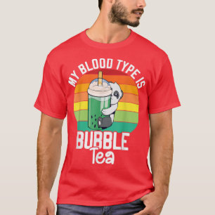 Camiseta Panda Bubble Boba Tea Kawaii Cute Anime Otaku Japa