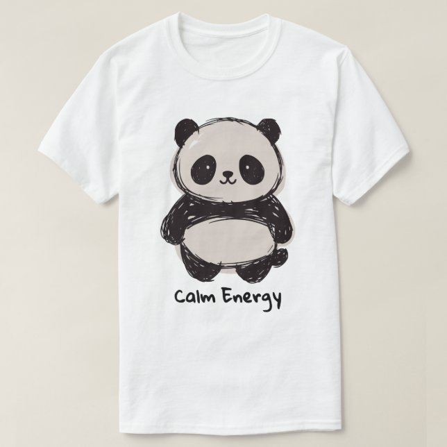 Camiseta Panda Calm Energy (Frente do Design)