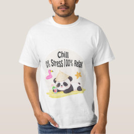 Camiseta Panda Chill 3 Chill : 0% Stress 100% Relax