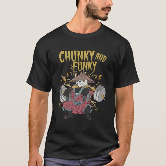 Camiseta Panda Chunky, Mas Funky Weising Bodybuilding (Frente)