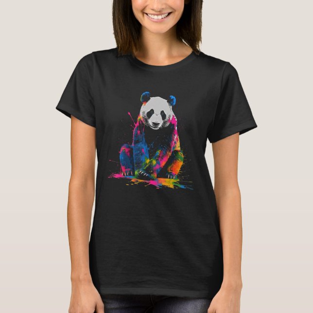Camiseta Panda Colorful Fantasy Animal Panda 2 (Frente)
