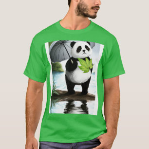 Camiseta Panda com a folha Umbrella 1