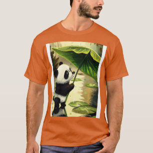 Camiseta Panda com a folha Umbrella 2