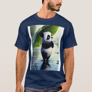 Camiseta Panda com a folha Umbrella 5