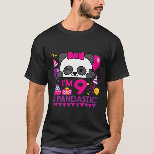 Camiseta Panda com Balão 9 Py (Frente)