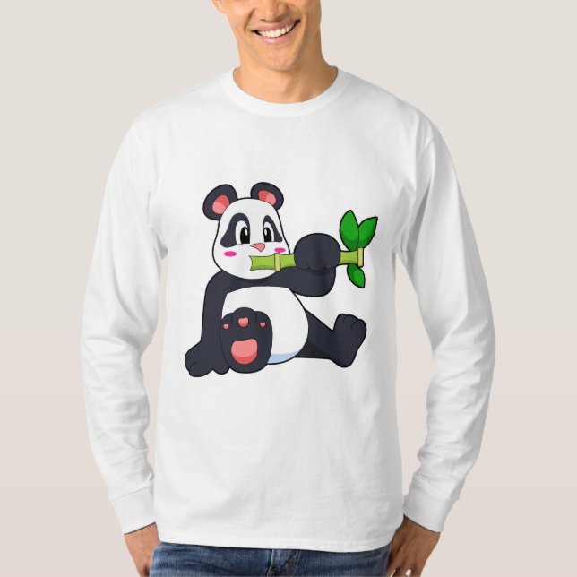 Camiseta Panda com Bamboo (Frente)