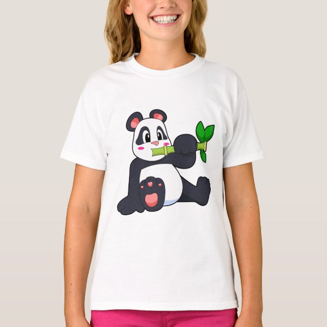 Camiseta Panda com Bamboo (Frente)