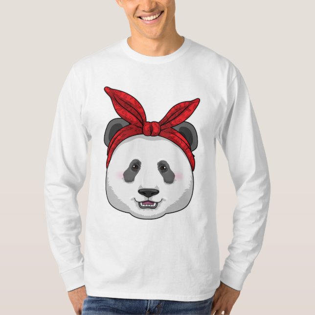 Camiseta Panda com Bandana (Frente)