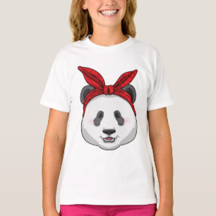 Camiseta Panda com Bandana