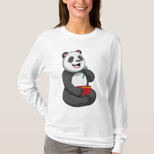 Camiseta Panda com Bowl Ramen