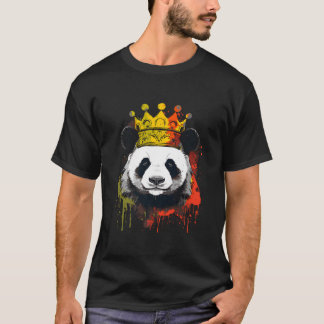 Camiseta Panda Com Coroa
