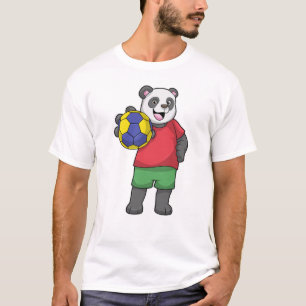 Camiseta Panda com Esportes de Andebol