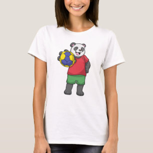 Camiseta Panda com Esportes de Andebol