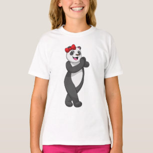 Camiseta Panda com Faixa de Opções