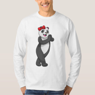 Camiseta Panda com Faixa de Opções
