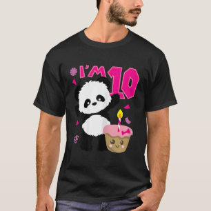 Camiseta Panda Com Kawaii Cake 10 Py
