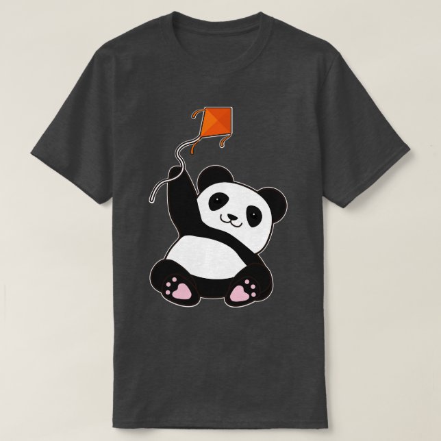 Camiseta Panda com Kite (Frente do Design)