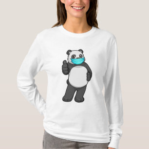 Camiseta Panda com máscara de rosto