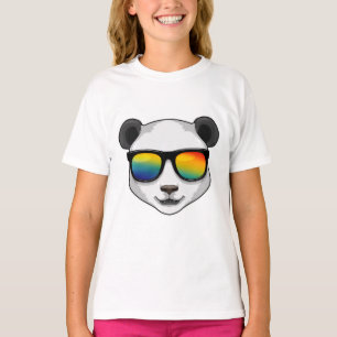 Camiseta Panda com óculos de sol