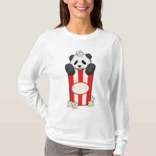 Camiseta Panda com pipoca
