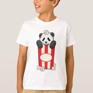 Camiseta Panda com pipoca