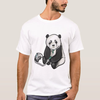 Camiseta Panda Com Trach E Ventilator