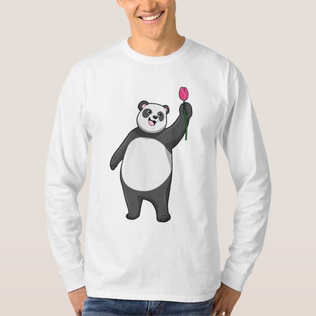 Camiseta Panda com Tulip (Frente)