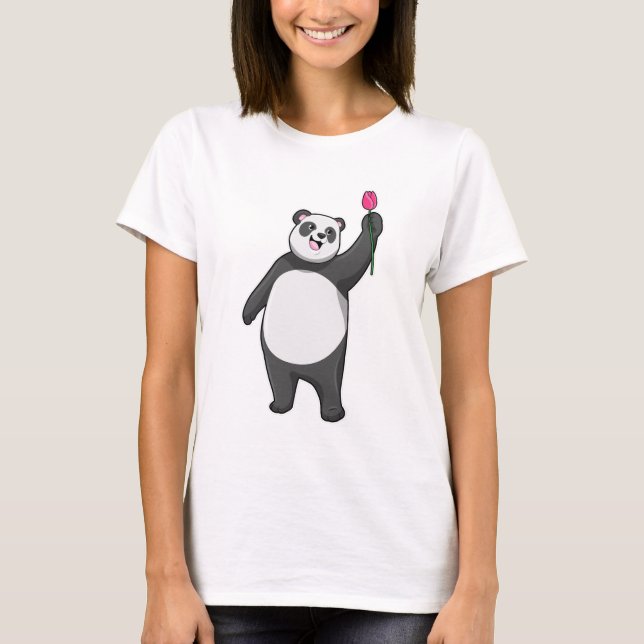 Camiseta Panda com Tulip (Frente)