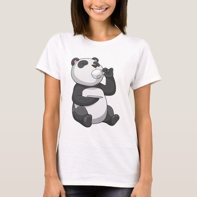 Camiseta Panda com Xícara de Chá (Frente)