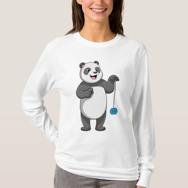 Camiseta Panda com Yo-yo (Frente)