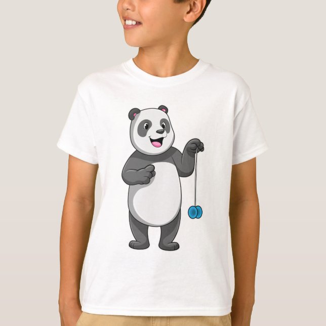Camiseta Panda com Yo-yo (Frente)