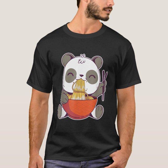 Camiseta Panda Comendo Anime Ra (Frente)