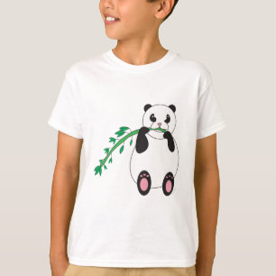 Camiseta Panda Comendo Bamboo
