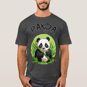 Camiseta Panda comendo bambu
