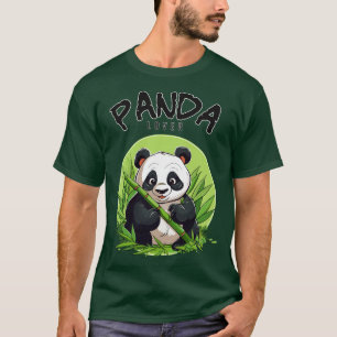 Camiseta Panda comendo bambu