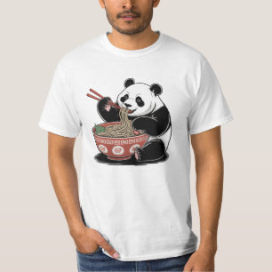 Camiseta Panda comendo marinheiros japonês estilo ukiyo-e r