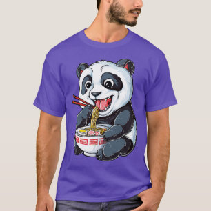 Camiseta Panda comendo marinheiros masculinos garotas crian