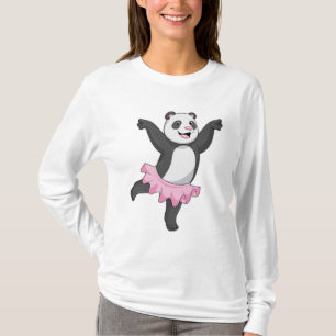 Camiseta Panda como Ballerina no Balé