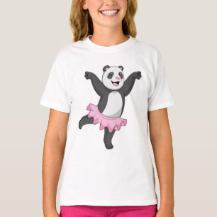 Camiseta Panda como Ballerina no Balé