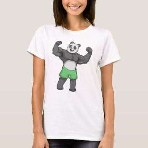 Camiseta Panda como construtor de bases em Bodybuilding