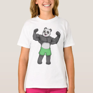 Camiseta Panda como construtor de bases em Bodybuilding